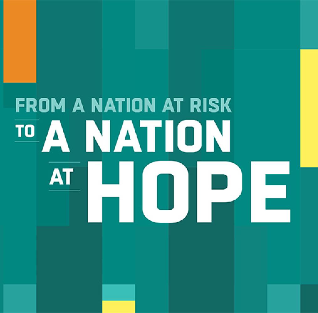 Book cover: From a Nation at Rick to a Nation at Hope
