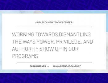 Presentation slide: Working Towards the Ways Power, Privilege and Authority Show Up in Our Programs