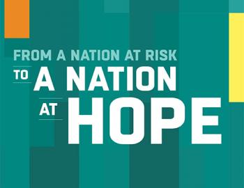 Book cover: From a Nation at Rick to a Nation at Hope