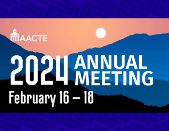 Conference banner: AACTE 2024 Annual Meeting February 16-18